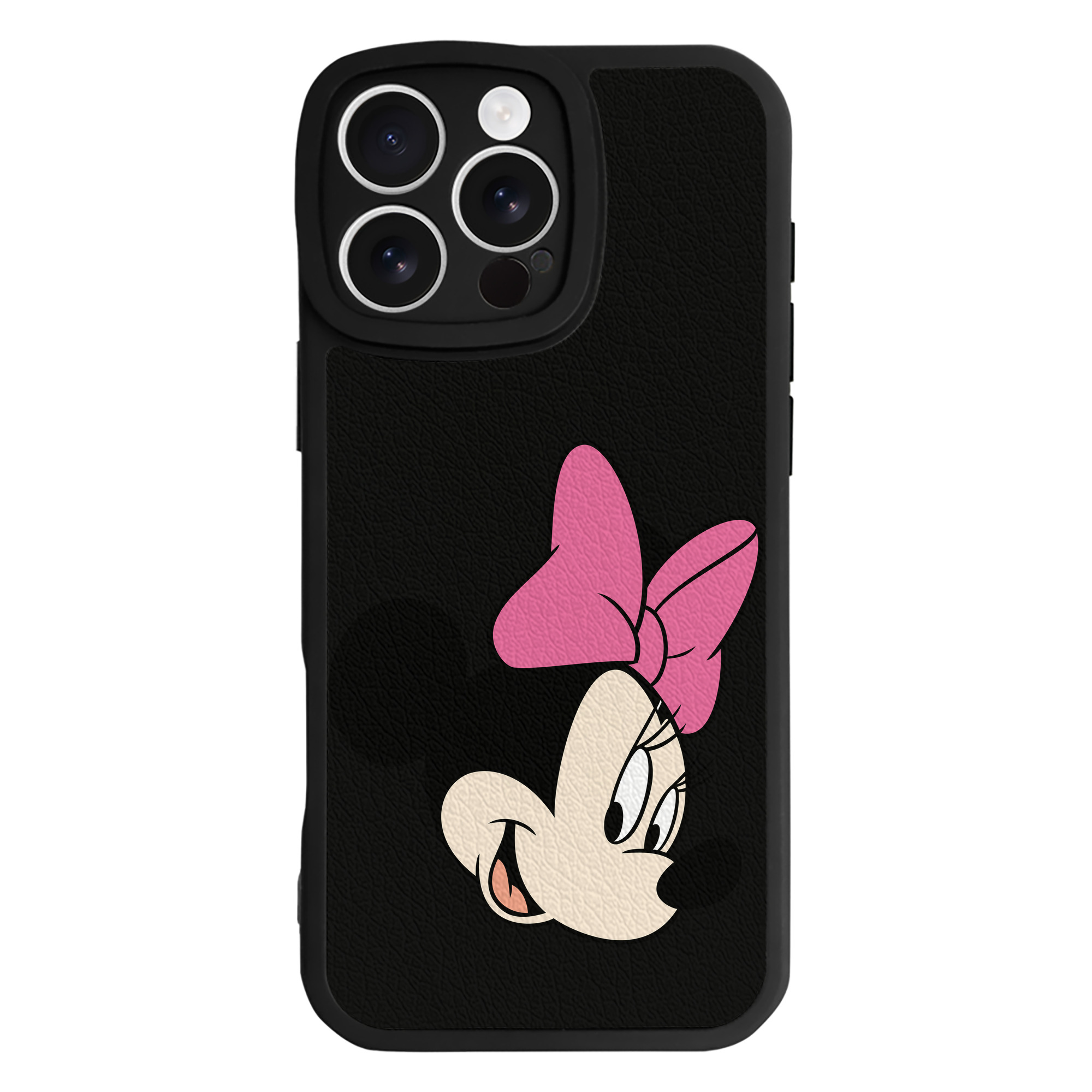 （画像用） ミッキーマウス Mickey Mouse 【iPhone 16シリーズ対応】シリコンスマホケース（レザー調） 材質：シリコン